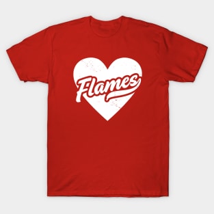 Vintage Flames School Spirit // High School Football Mascot // Go Flames T-Shirt